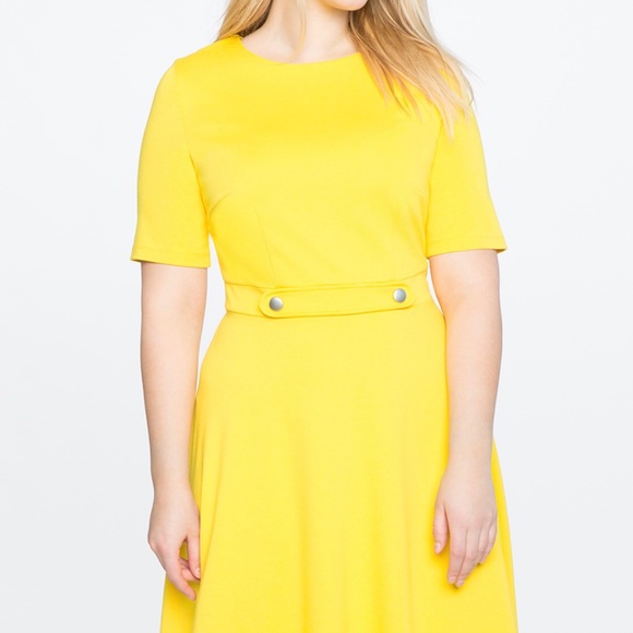 eloquii yellow dress